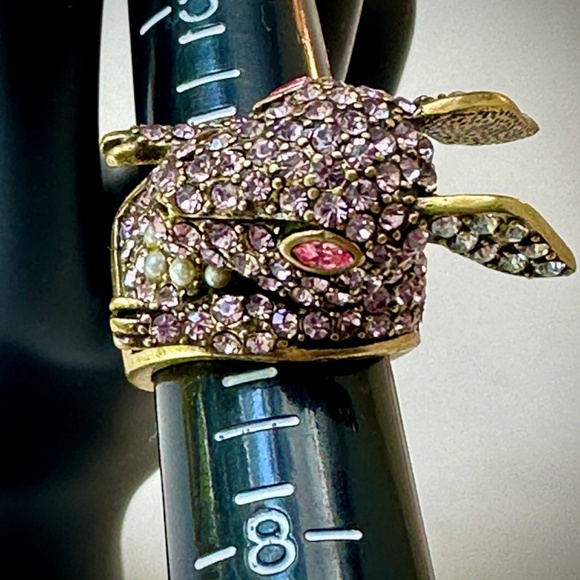 PRICE DROP - Heidi Daus White Rabbit Crystal Ring - Picture 7 of 10